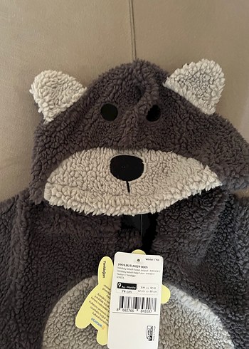 Gri Bebek Peluş Tulumu - Görsel 2