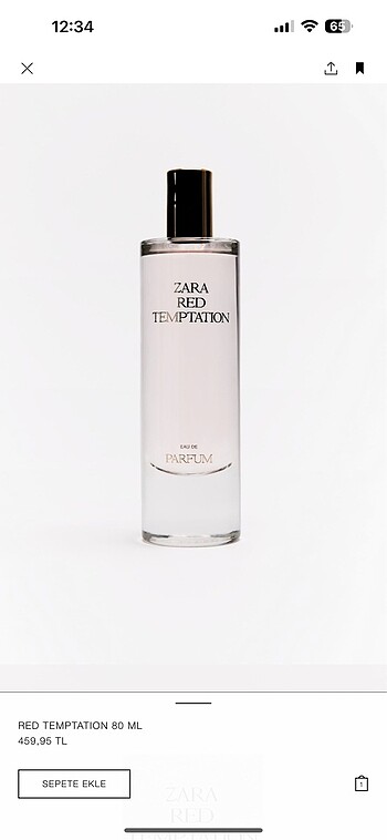 Zara Red Temptatıon Parfüm