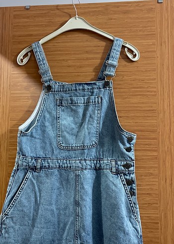 LC Waikiki Kadın Mavi Denim Uzun Askılı Tulum