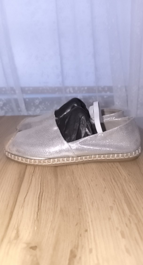 Gümüş rengi Espadril - Görsel 4