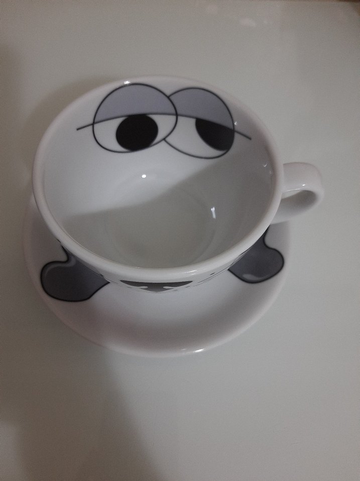 Porselen fincan kupa - Görsel 2