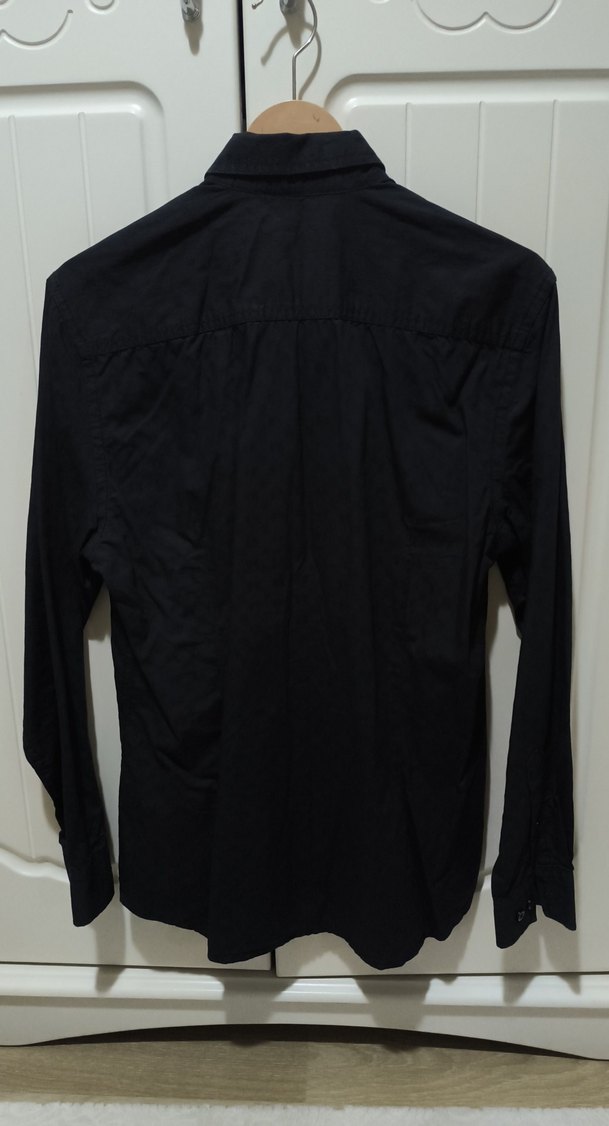 Siyah Erkek Uzun Kollu Gömlek - Görsel 3