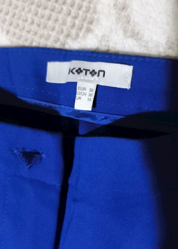 Kadın Mavi Kumaş Pantolon - Görsel 5