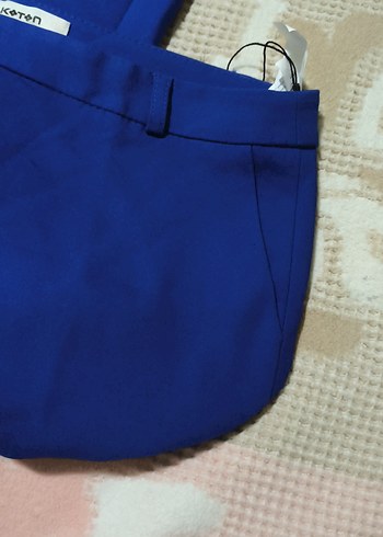 Kadın Mavi Kumaş Pantolon - Görsel 10