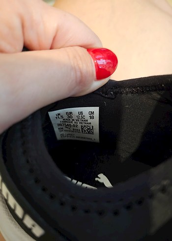 30 Beden siyah Renk Siyah Kız Çocuk Spor Ayakkabı Velcro Bantlı