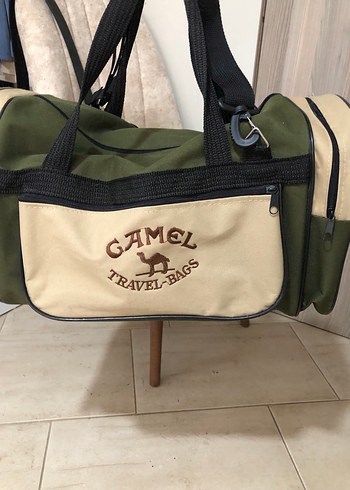 Camel Renkli Baskılı Bebek Çantası