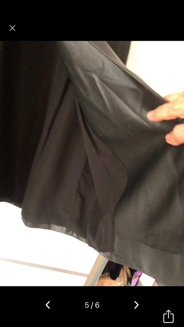 Kemerli Siyah Deri Kadın ceket elbise - Görsel 5