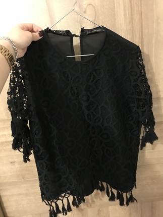 Dantelli zara bluz 