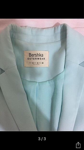 xs Beden Bershka blazer