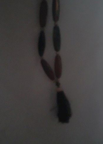 Uzun Boncuklu Çok Renkli Yılan Desenli Kolye - Görsel 3