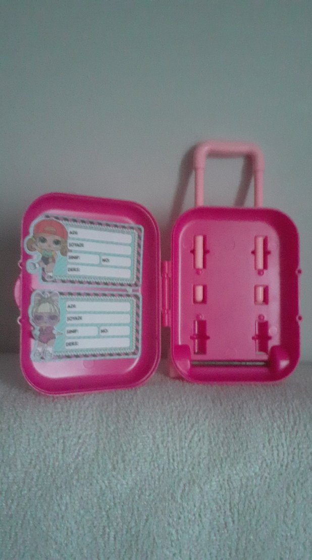 Pembe LOL Baskılı Çocuk Okul Çantası - Görsel 2