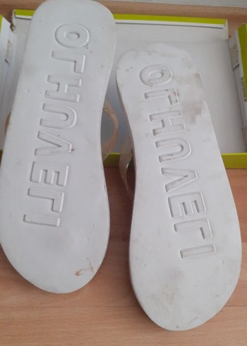 42 Beden Mavi Baskılı Erkek Terlik
