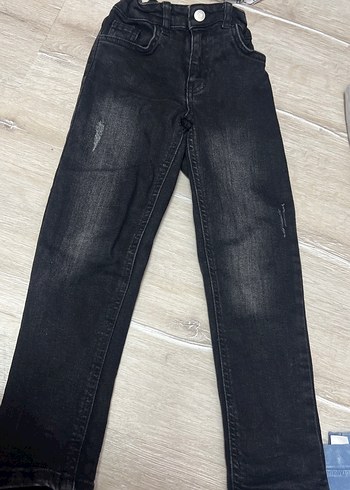 Siyah Erkek Çocuk Kot Pantolon