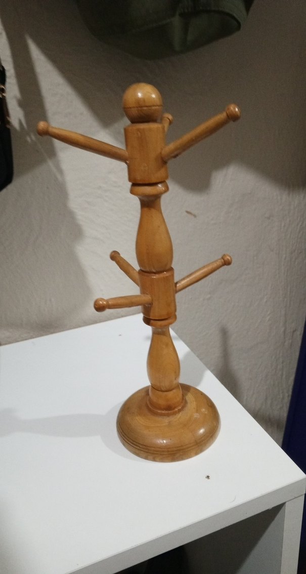 Bej Parlak Ahşap Figür - Görsel 3