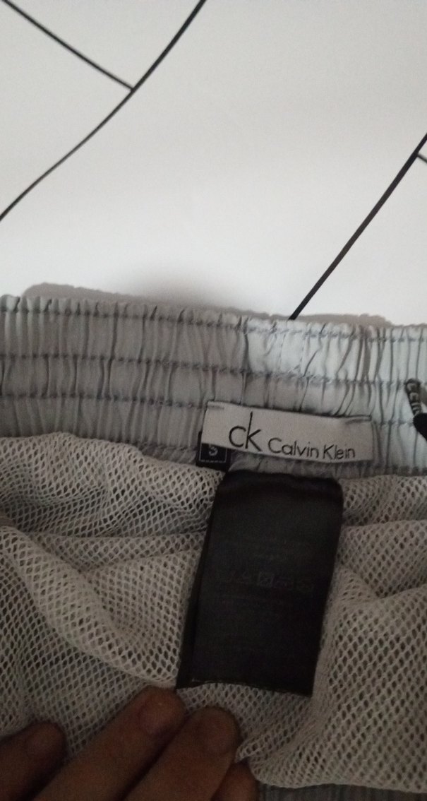 Calvin Klein Gri Mini Erkek Deniz Şortu - Görsel 2