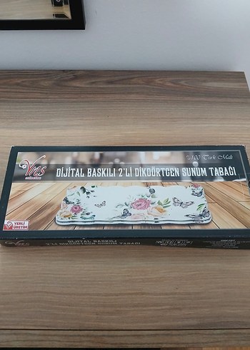 Vintage Pastel Çiçekli tabak - Görsel 3