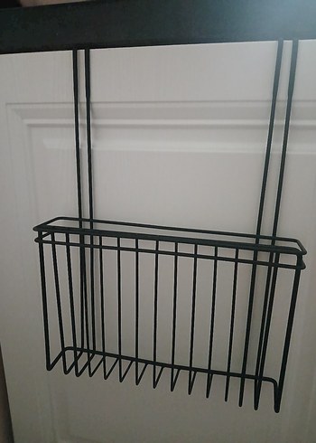 Siyah Metal Dolap Düzenleyici Sepet - Görsel 2