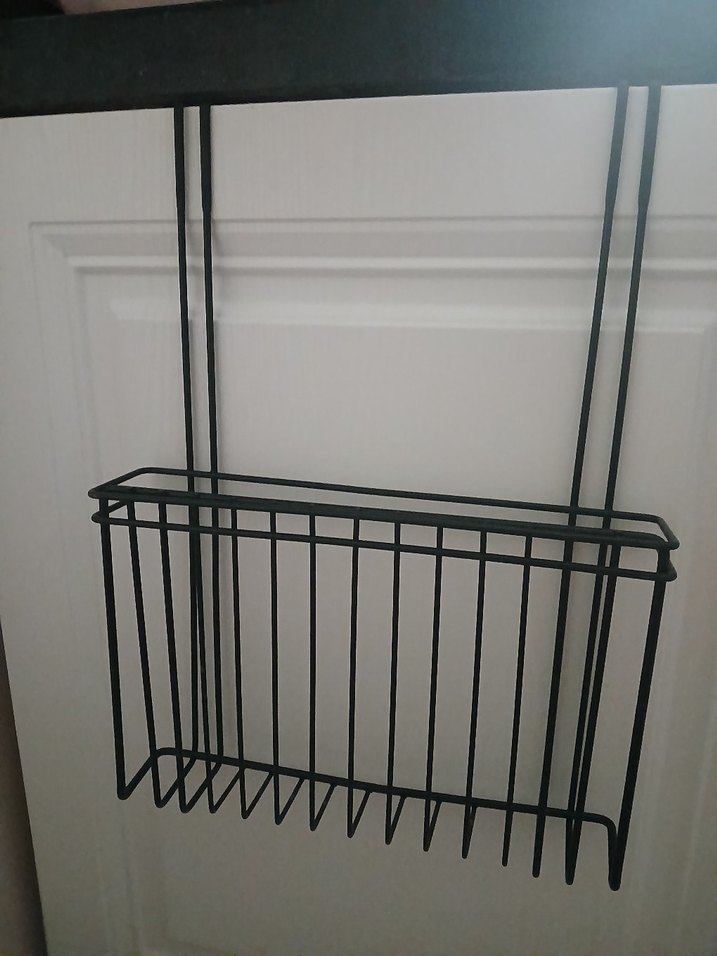 Siyah Metal Dolap Düzenleyici Sepet - Görsel 2