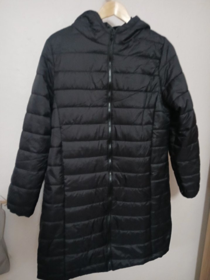 Kadın Siyah uzun Boy Kışlık Mont - Görsel 2