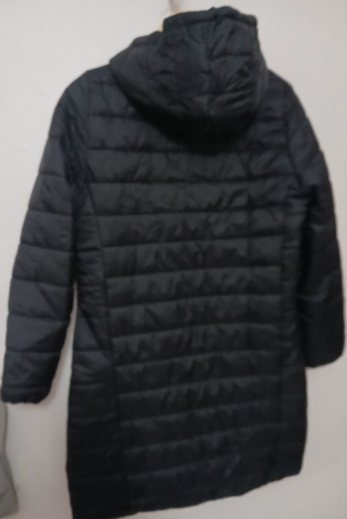 Kadın Siyah uzun Boy Kışlık Mont - Görsel 4