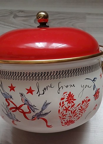 Parlak Beyaz Kulplu Tencere - Görsel 5