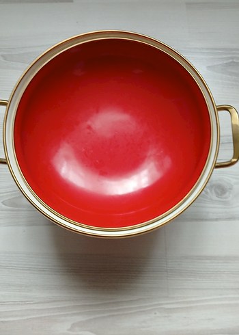 Parlak Beyaz Kulplu Tencere - Görsel 2