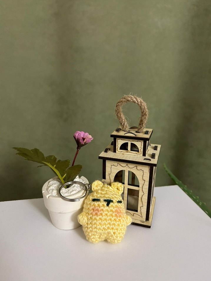 Sarı  Örgü Ayıcık Anahtarlık 
çoklu alımlarda indirim yapılır - Görsel 3