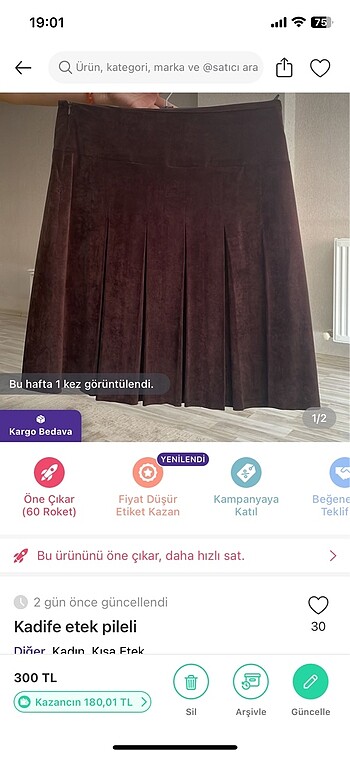 Diğer 42 beden etekler
