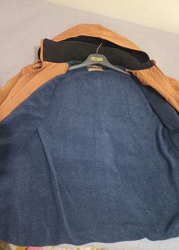 Kahverengi keten Erkek Günlük mont - Görsel 5