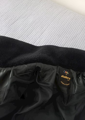 Siyah Deri erkek Kışlık Mont - Görsel 5