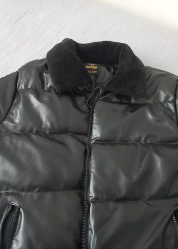 Siyah Deri erkek Kışlık Mont - Görsel 3