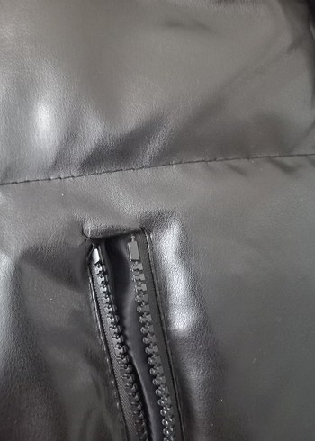 Siyah Deri erkek Kışlık Mont - Görsel 7