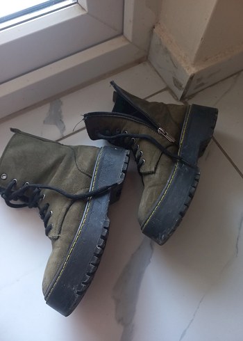 Haki kiz cocuk Süet Bot - Görsel 2