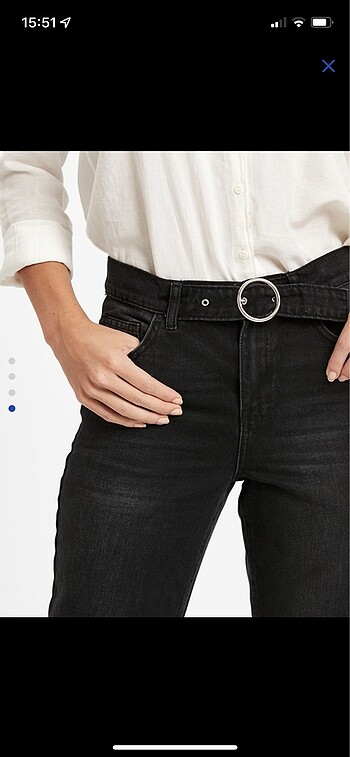 LC Waikiki Kemer detaylı siyah Jean?s