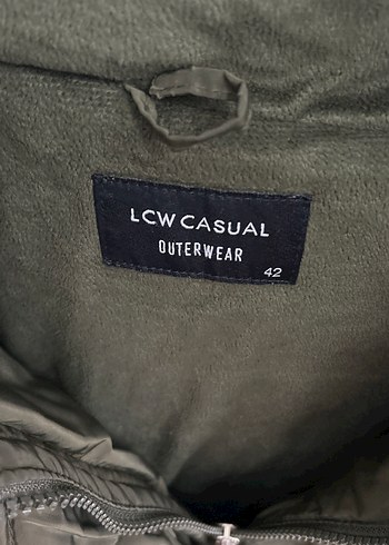 Kürk Detaylı Haki Kadın Mont - Görsel 2