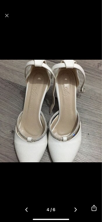 38 Beden beyaz Renk Gelinlik topuklu ayakkabı
