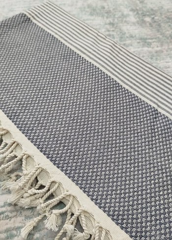 Gri Bohem Uzun Erkek Peştemal - Görsel 2