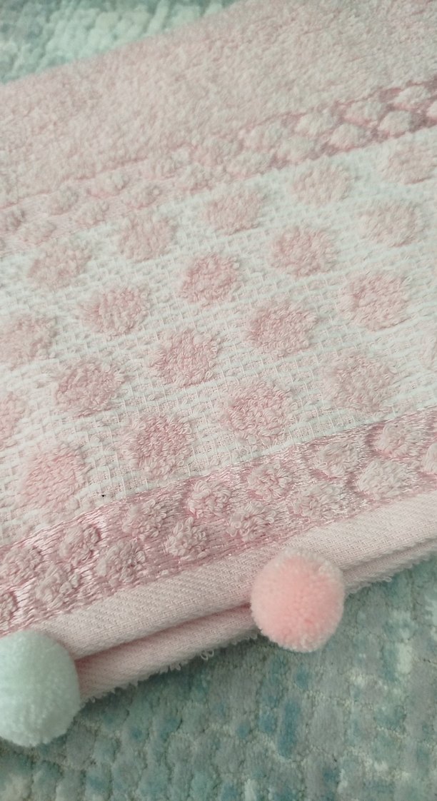 Pembe Ponponlu El Havlusu - Görsel 2