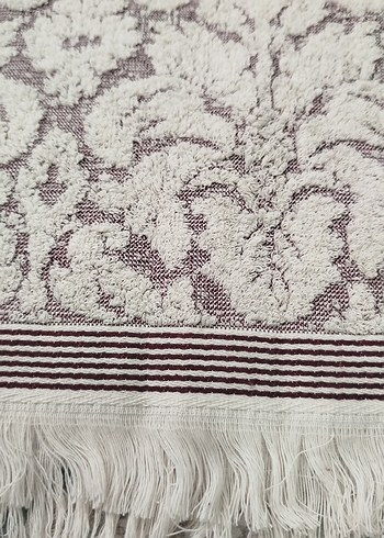 Nakışlı Bordo Bohem El Havlusu - Görsel 2