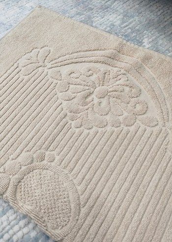 Nakışlı Bej Bohem Ayak Havlusu - Görsel 2