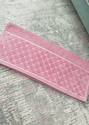 Nakışlı Pembe Modern El Havlusu - Görsel 3