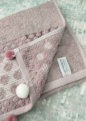 Pembe Bohem Nakışlı Havlu - Görsel 3