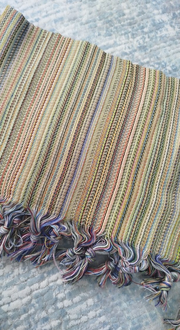 Bohem Çok Renkli Püsküllü Peştemal - Görsel 3