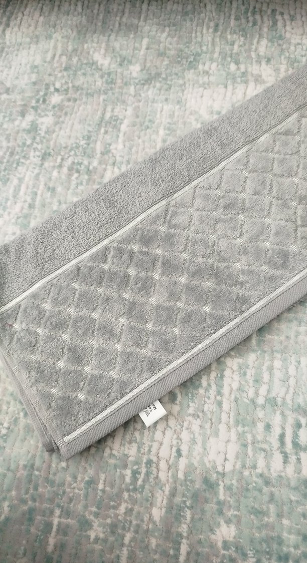 Modern Klasik Gri El Havlusu - Görsel 2