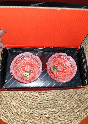 Paşabahçe kristal kesme kültablası