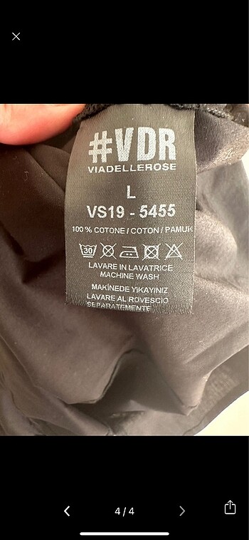 l Beden siyah Renk VDR Bluz