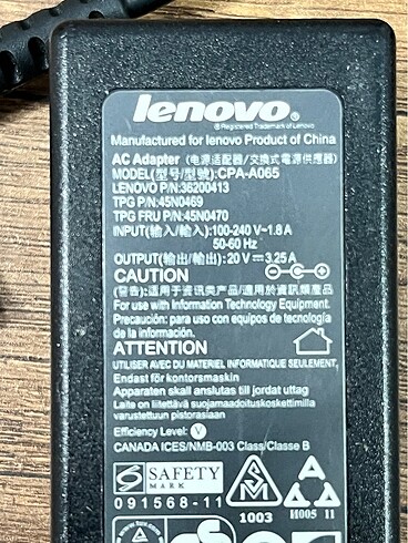 Orjinal Lenovo Laptop Şarj Cihazı - Görsel 3