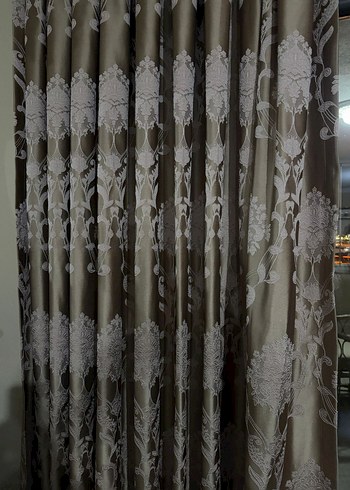 Bej Nakışlı Klasik Perde - Görsel 2