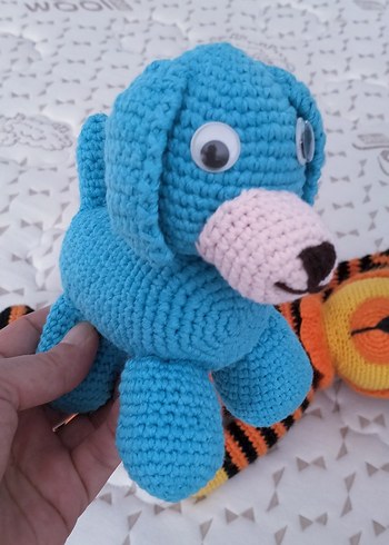 Beden Renk Renkli El Örgüsü Peluş Oyuncaklar