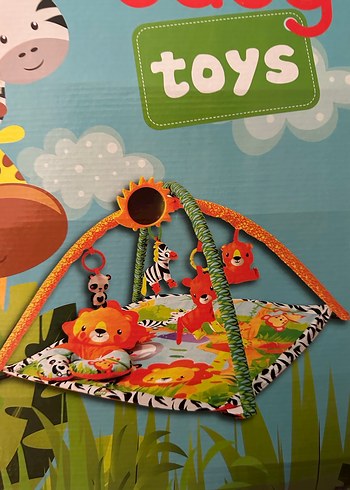 Renkli Safari Bebek Oyun Halısı
